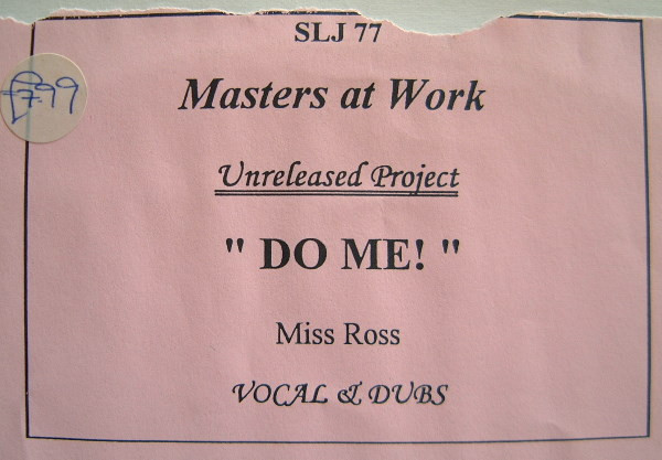 Diana Ross - If You're Not Gonna Love Me Right | Not On Label (Masters At Work) (SLJ 77) Diana Ross - If You're Not Gonna Love Me Right | Not On Label (Masters At Work) (SLJ 77)