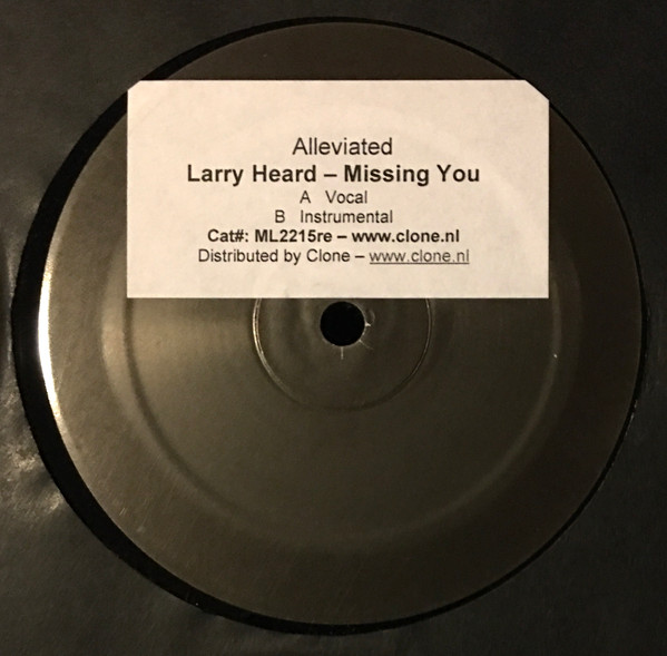 Larry Heard - Missing You | Alleviated Records (ML2215re)