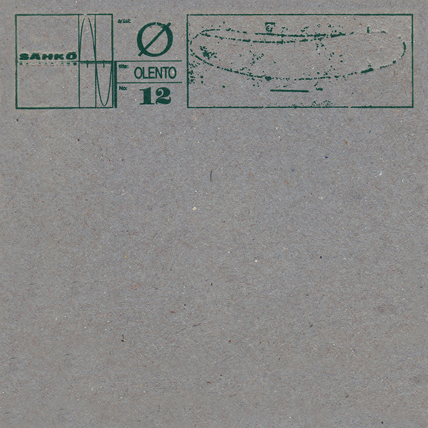 Ø - Olento | Sähkö Recordings (SÄHKÖ-012-CD)