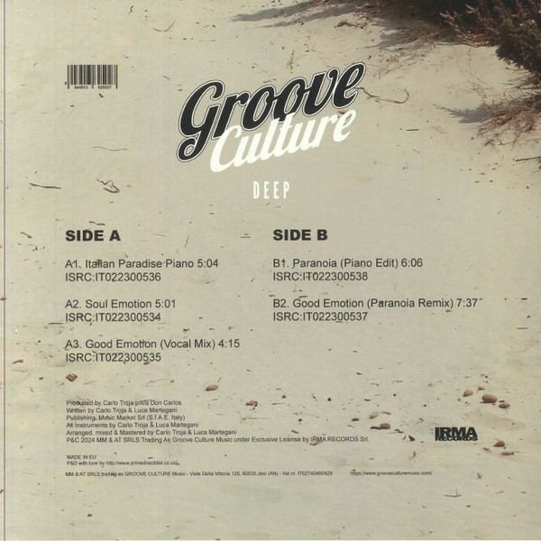 Don Carlos - Italian Paradise Ep | Groove Culture Deep (GCVDEEP005) - 2