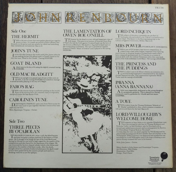 John Renbourn - The Hermit | Transatlantic Records (TRA 336) - 2 John Renbourn - The Hermit | Transatlantic Records (TRA 336) - 2