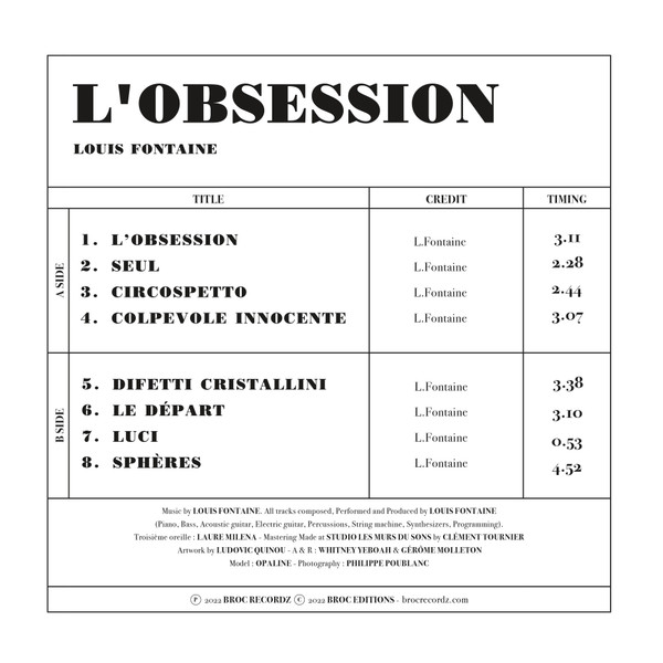 Louis Fontaine - L'Obsession | Broc Recordz (LFO001)