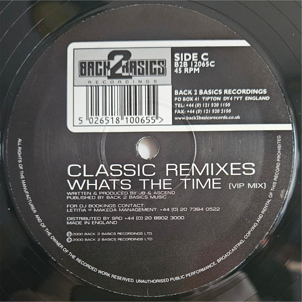 JB - Classic Remixes Vol. 1 | Back 2 Basics (B2B 12065) - 4