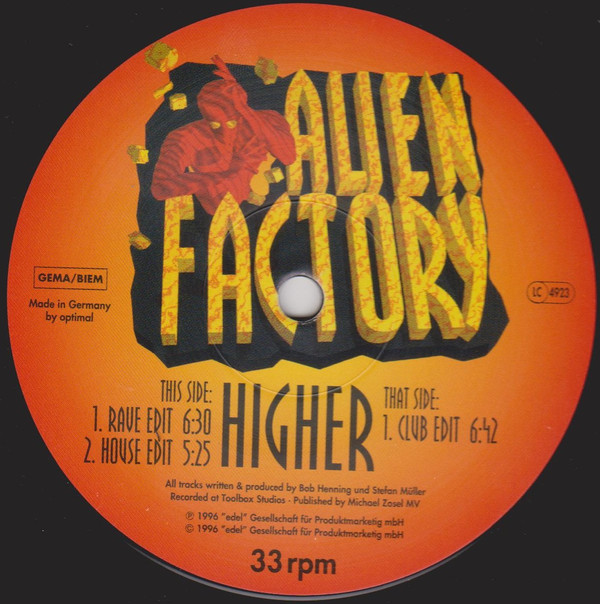 Alien Factory - Higher | Club Tools (006231-0 CLU) Alien Factory - Higher | Club Tools (006231-0 CLU)