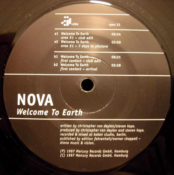 Nova - Welcome To Earth | Mercury Beats (574 447-1)