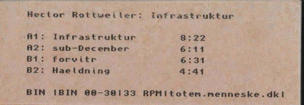 Hector Rottweiler - Infrastruktur | BIN (BIN 00-30)