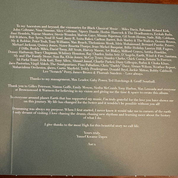 Yussef Dayes - Black Classical Music | Brownswood Recordings (5054197622212) - 3