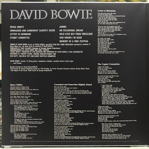 David Bowie - David Bowie | Parlophone (0825646287390) - 2 David Bowie - David Bowie | Parlophone (0825646287390) - 2