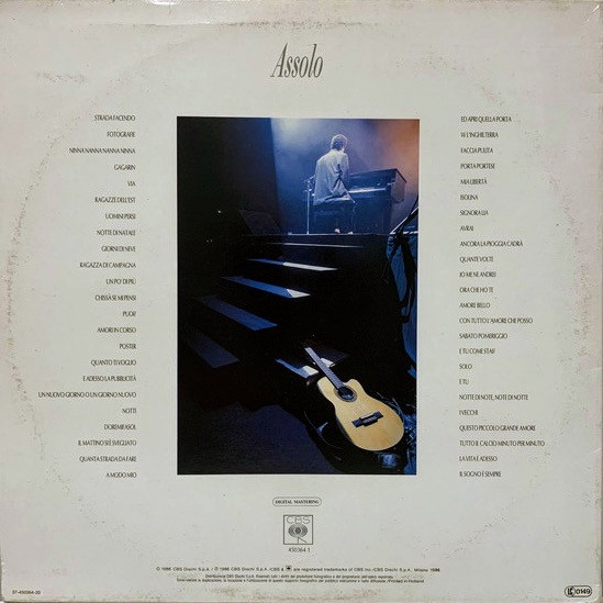 Claudio Baglioni - Assolo | CBS (CBS 450364-1) - 2 Claudio Baglioni - Assolo | CBS (CBS 450364-1) - 2