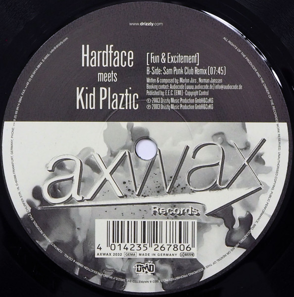 Hardface Meets Kid Plaztic - Fun & Excitement | Axwax Records (AXWAX 2032)