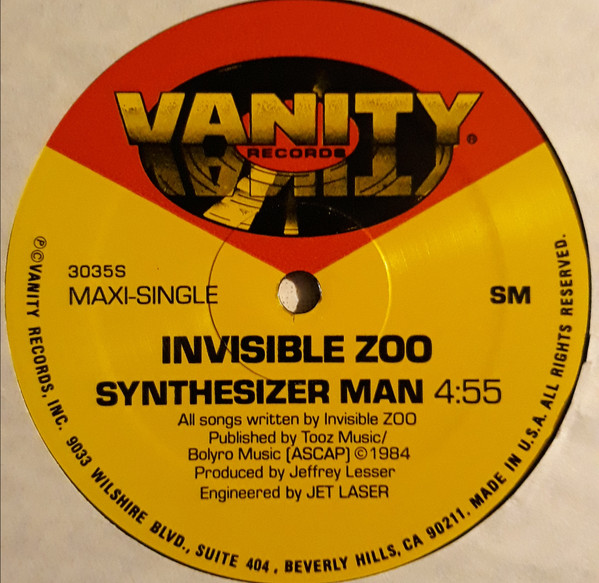 Invisible Zoo - Nighttime / Synthesizer Man | Vanity Records (3035S) - main