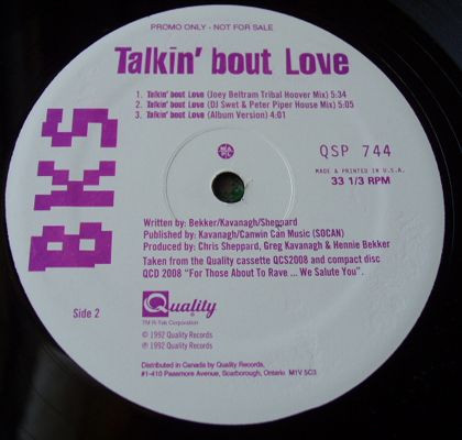 BKS - Talkin' Bout Love | Quality (QSP 744) - 4 BKS - Talkin' Bout Love | Quality (QSP 744) - 4