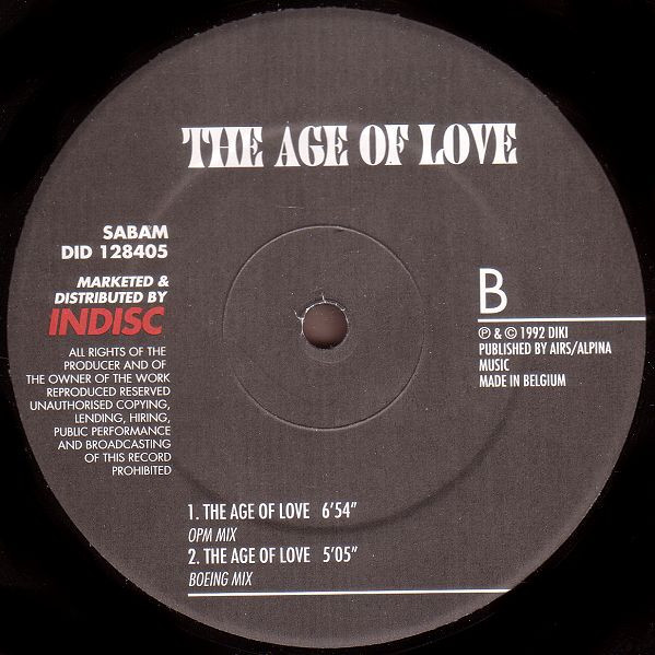 Age Of Love - The Age Of Love | Indisc (DID 128405) - 4