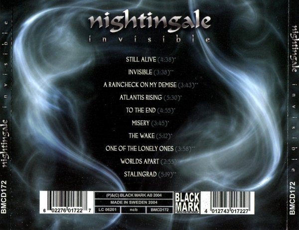 Nightingale - Invisible CD | Black Mark Production (BMCD172) - 2