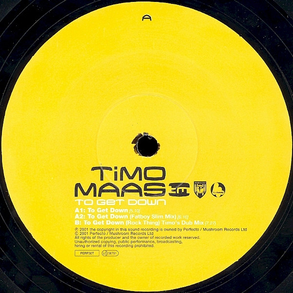 Timo Maas - To Get Down | Perfecto (PERF30T) - 3
