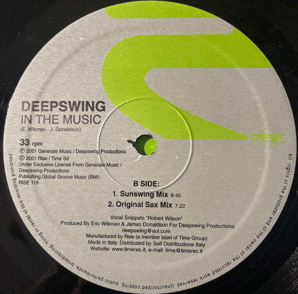 Deep Swing - In The Music | Rise (RISE 119) - 4