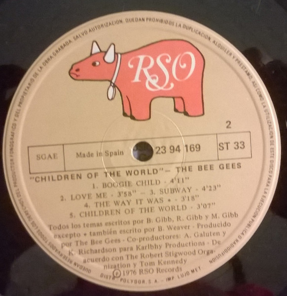 Bee Gees - Children Of The World | RSO (23 94 169) - 4