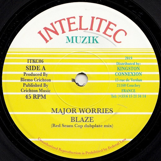 Major Worries - Blaze (Red Seam Cop Dubplate Mix) | Intelitec Muzik (ITKC06)