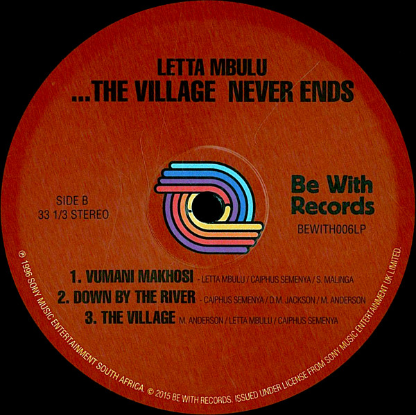 Letta Mbulu - In The Music......The Village Never Ends | Be With Records (BEWITH006LP) - 4