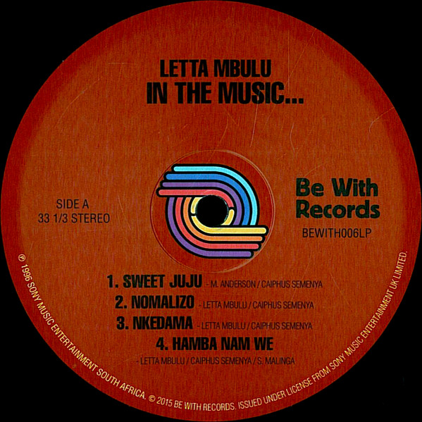 Letta Mbulu - In The Music......The Village Never Ends | Be With Records (BEWITH006LP) - 3