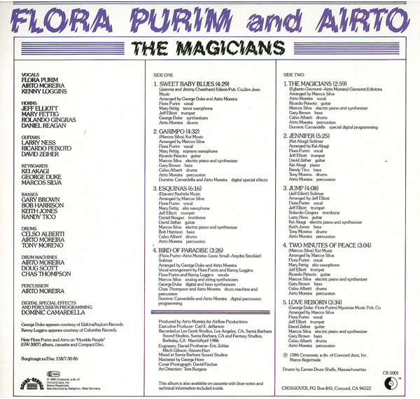 Flora Purim And Airto Moreira - The Magicians | Crossover Records (CR-5001) - 2