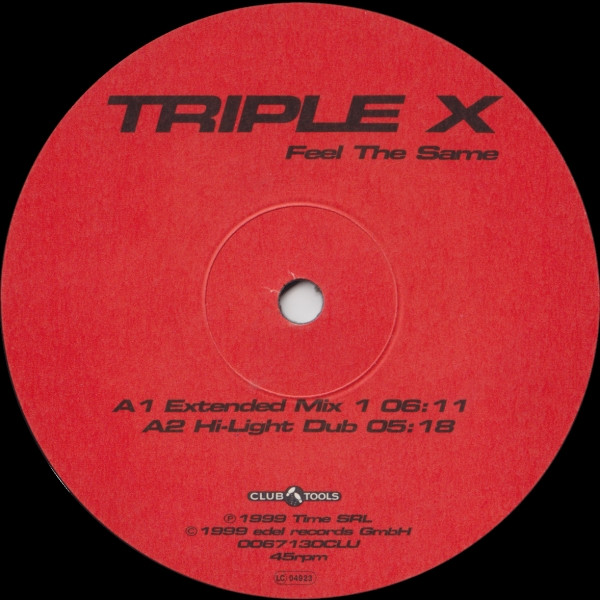 Triple X - Feel The Same | Club Tools (0067130CLU) - 3