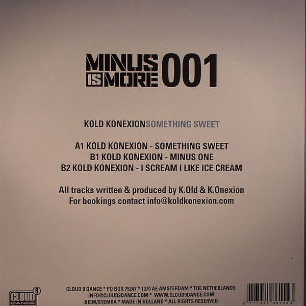 Kold Konexion - Something Sweet | Minus Is More (MINUS001) - 2