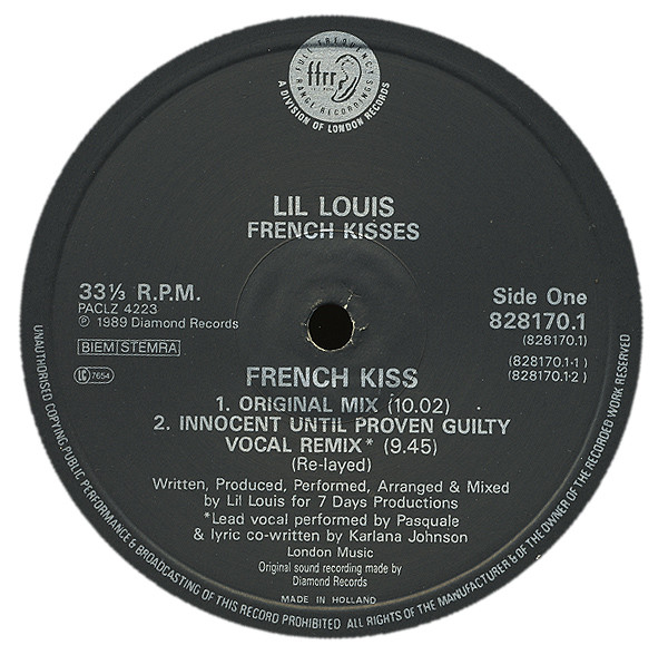 Lil' Louis - French Kisses (The Complete Mix Collection E.P.) | FFRR (828 170-1) - 3