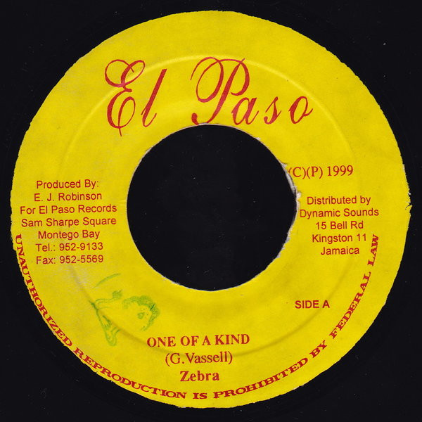 Zebra - One Of A Kind | El Paso (none)