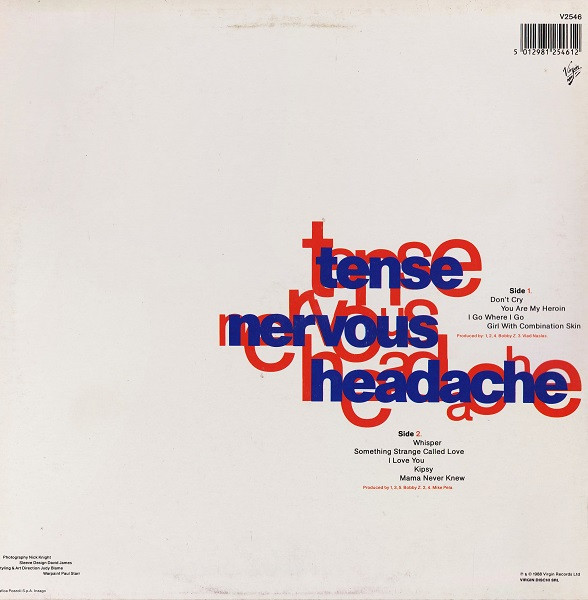 Boy George - Tense Nervous Headache | Virgin (V2546) - main