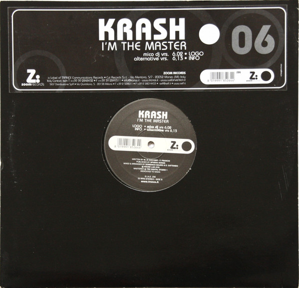 Krash - I'm The Master | Zoom Records (Z06)