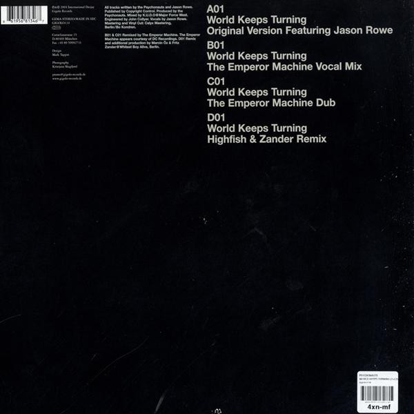 Psychonauts - World Keeps Turning | International Deejay Gigolo Records (GIGOLO 134) - 2