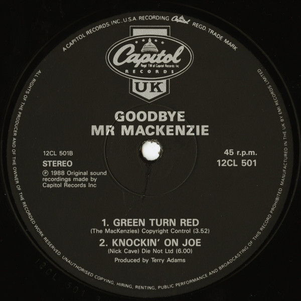 Goodbye Mr. Mackenzie - Goodbye Mr. Mackenzie | Capitol Records (12CL 501) - 3 Goodbye Mr. Mackenzie - Goodbye Mr. Mackenzie | Capitol Records (12CL 501) - 3