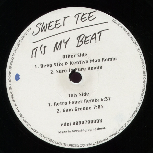 Sweet Tee - It's My Beat (The UK Remixes) | Deep Distraxion (0090790DDX)