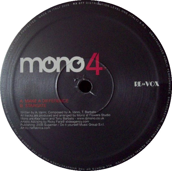 Mono - 4 EP | Re»»vox (RX 077) - 3