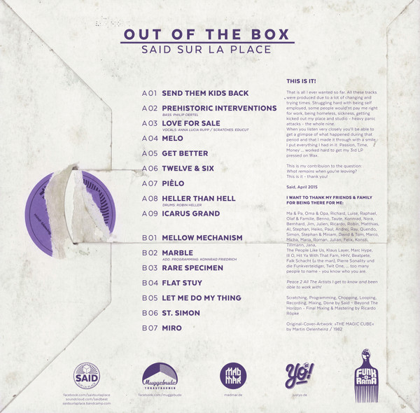 Said Sur La Place - Out Of The Box | Not On Label (Said Sur La Place Self-released) (SAID003) - 2