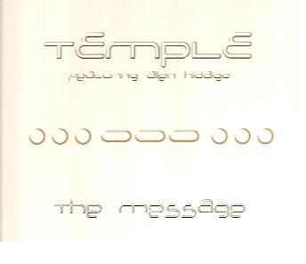 Temple Featuring Allen Hidalgo - The Message | Moonshine Music (mm 88442-1)