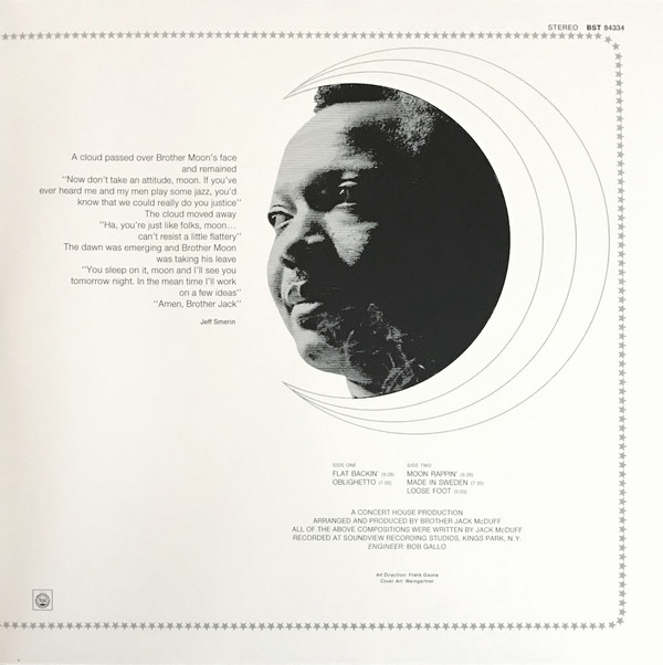 Notes Rapper Brother Brother Jack McDuff - Moon Rappin' | Blue Note (4535205)