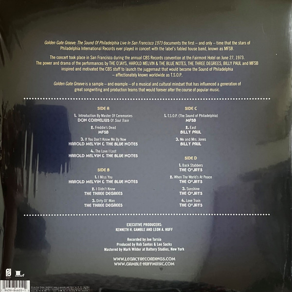 Various - Golden Gate Groove (The Sound Of Philadelphia Live In San Francisco 1973) | Legacy (19439846051S1) - 3