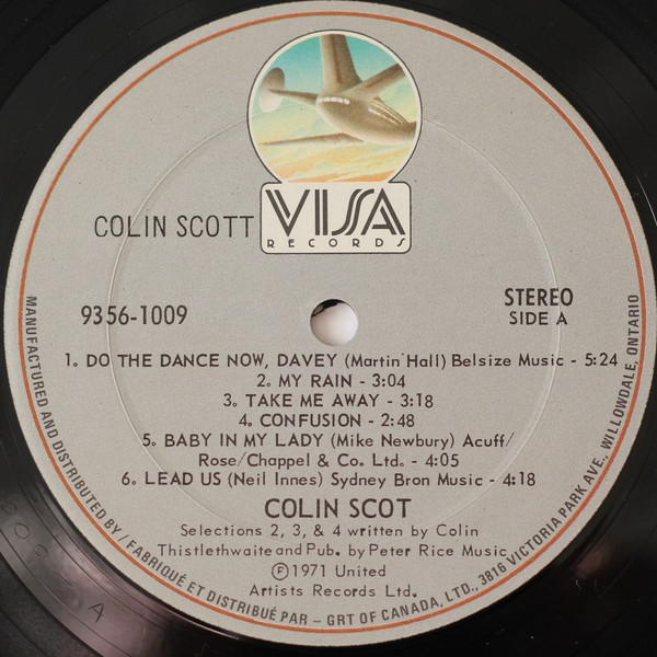 Colin Scot - Colin Scot [Vinyl] | Visa Records (9356-1009) - 3