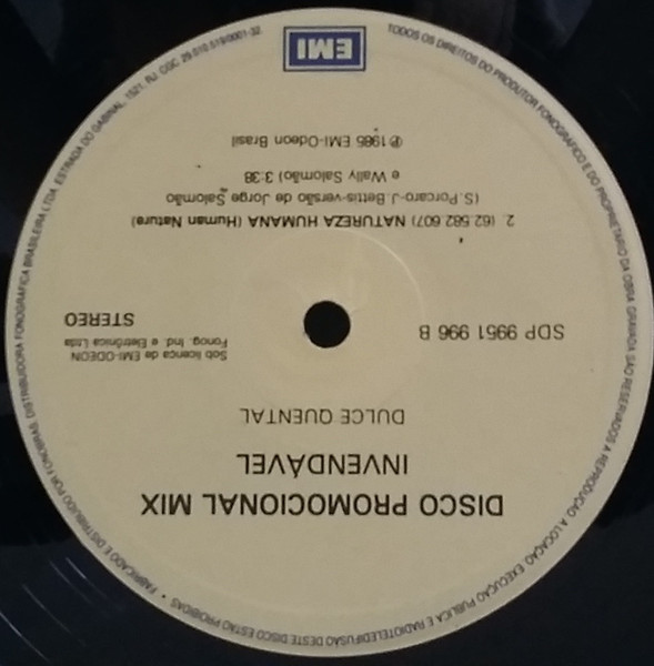 Dulce Quental - Natureza Humana | EMI (SDP 9951 996) - 3