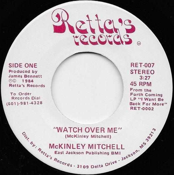 McKinley Mitchell - Watch Over Me / Mariah | Retta's Records (RET-007)