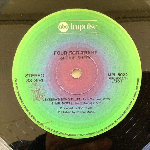 Archie Shepp - Four For Trane | ABC Impulse! (IMPL 5022) - 3