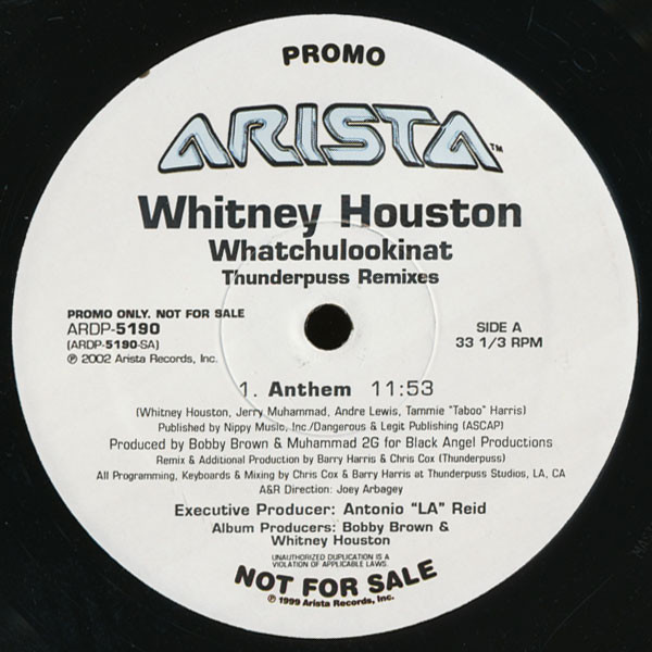 Whitney Houston - Whatchulookinat (Thunderpuss Remixes) | Arista (ARDP-5190) - 3 Whitney Houston - Whatchulookinat (Thunderpuss Remixes) | Arista (ARDP-5190) - 3