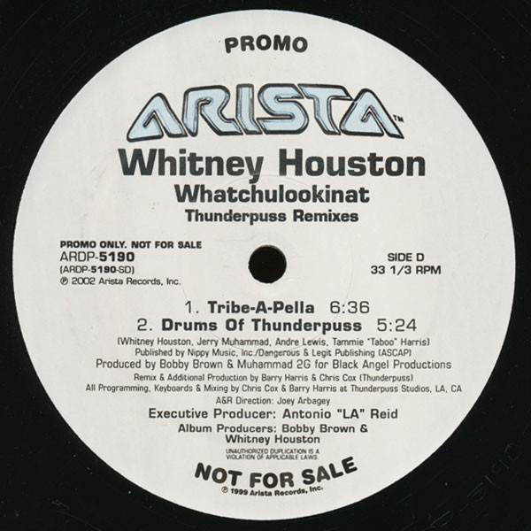 Whitney Houston - Whatchulookinat (Thunderpuss Remixes) | Arista (ARDP-5190) - 6 Whitney Houston - Whatchulookinat (Thunderpuss Remixes) | Arista (ARDP-5190) - 6