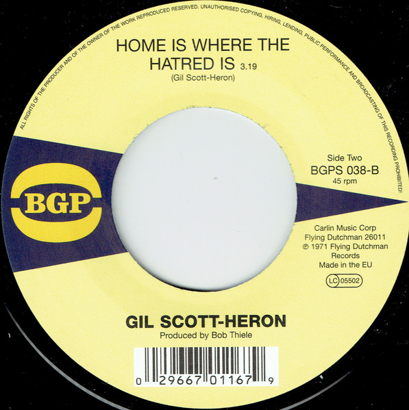 Gil Scott-Heron - The Revolution Will Not Be Televised | BGP Records (BGPS 038) - 2