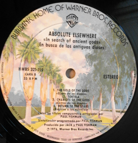 Absolute Elsewhere - In Search Of Ancient Gods | Warner Bros. Records (HWBS 321-115) - 4