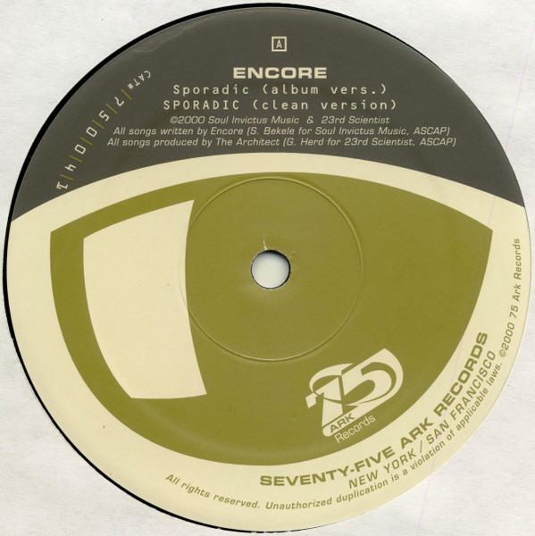 Encore /  Handsome Boy Modeling School - Sporadic / Waterworld | 75 Ark (75004)