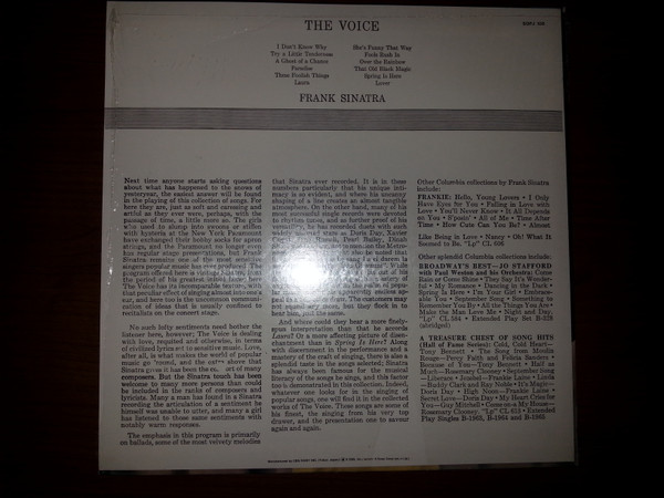 Frank Sinatra - The Voice | CBS/Sony (SOPJ 108)