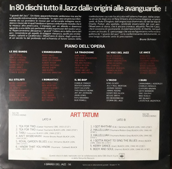 Art Tatum - Art Tatum | Fabbri Editori (GdJ 56)